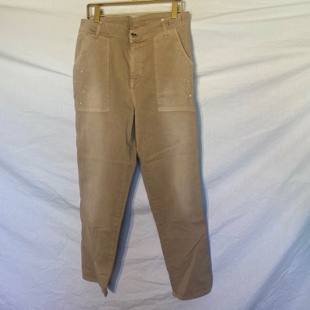 My Twin Twinset Fatigue Caroline Tan Khaki‎ Paint Splatter Utility Pants